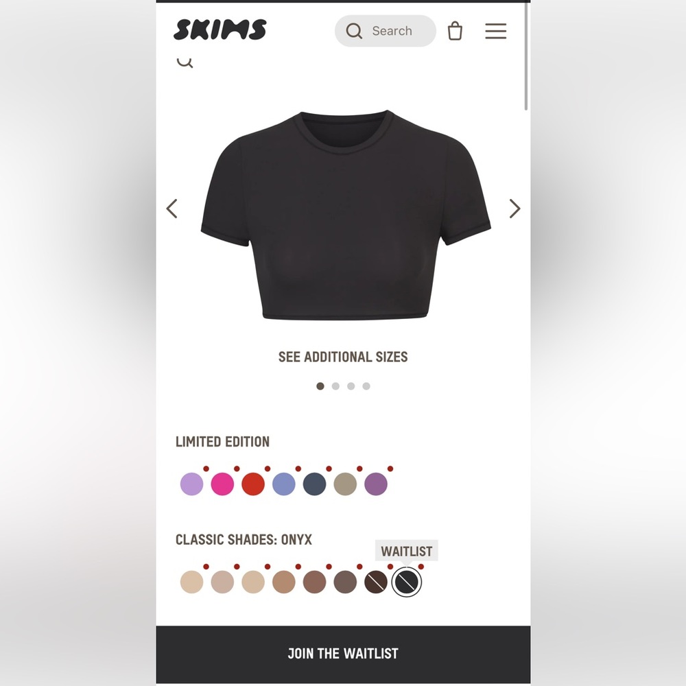 Skims Fits Everybody Supper Cropped T-Shirt!!🖤